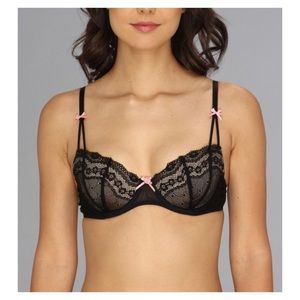 Betsey Johnson Black Lace Bra